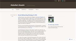 Desktop Screenshot of abdullahalsaleh.wordpress.com