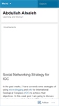 Mobile Screenshot of abdullahalsaleh.wordpress.com