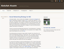 Tablet Screenshot of abdullahalsaleh.wordpress.com