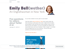Tablet Screenshot of emilybellwether.wordpress.com
