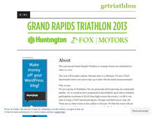 Tablet Screenshot of grtriathlon.wordpress.com