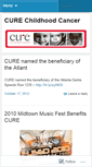 Mobile Screenshot of curechildhoodcancerblog.wordpress.com