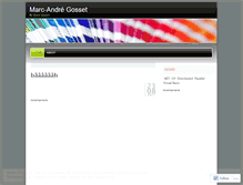 Tablet Screenshot of marcandregosset.wordpress.com
