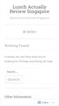 Mobile Screenshot of lunchactuallyreviewsg.wordpress.com