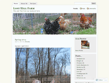 Tablet Screenshot of losthillfarm.wordpress.com