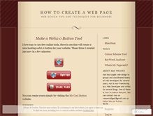 Tablet Screenshot of howtocreateawebpage.wordpress.com