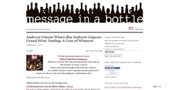Desktop Screenshot of andoverliquors.wordpress.com