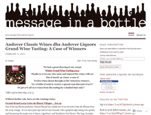 Tablet Screenshot of andoverliquors.wordpress.com