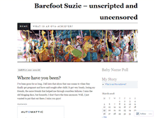 Tablet Screenshot of barefootsuzie.wordpress.com