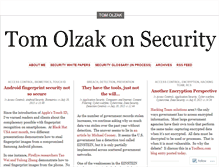 Tablet Screenshot of olzak.wordpress.com