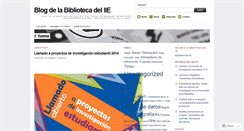 Desktop Screenshot of biblioiie.wordpress.com
