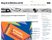 Tablet Screenshot of biblioiie.wordpress.com