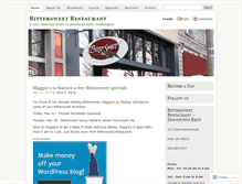 Tablet Screenshot of bittersweetrestaurant.wordpress.com