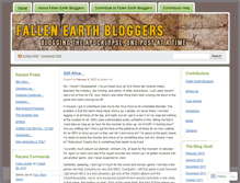 Tablet Screenshot of fallenearthbloggers.wordpress.com