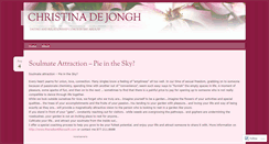 Desktop Screenshot of christinadejongh.wordpress.com