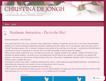 Tablet Screenshot of christinadejongh.wordpress.com