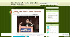 Desktop Screenshot of lawakjenaka.wordpress.com