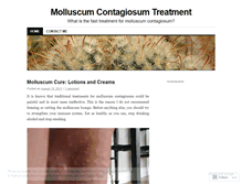 Tablet Screenshot of molluscumcontagiosumtreatment.wordpress.com