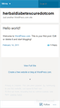 Mobile Screenshot of herbaldiabetescuredotcom.wordpress.com