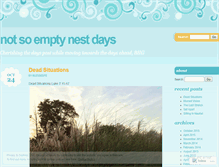 Tablet Screenshot of notsoemptynestdays.wordpress.com