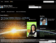 Tablet Screenshot of memisays.wordpress.com