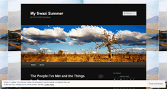 Desktop Screenshot of myswazisummer.wordpress.com