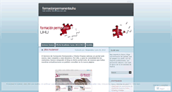 Desktop Screenshot of formacionpermanenteuhu.wordpress.com