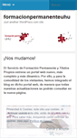 Mobile Screenshot of formacionpermanenteuhu.wordpress.com