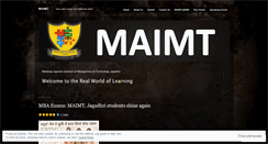 Desktop Screenshot of maimt.wordpress.com