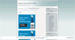 Desktop Screenshot of marrymejewelry.wordpress.com