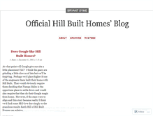 Tablet Screenshot of hillbuilthomes.wordpress.com
