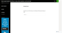 Desktop Screenshot of chrisbrownguitars.wordpress.com