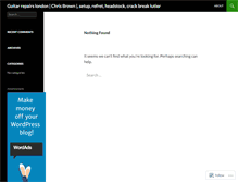 Tablet Screenshot of chrisbrownguitars.wordpress.com