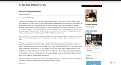 Desktop Screenshot of cedarcreekumc.wordpress.com