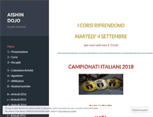 Tablet Screenshot of aishindojokarategavardo.wordpress.com