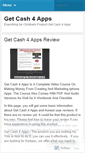 Mobile Screenshot of bloggetcash4apps.wordpress.com