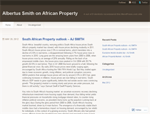 Tablet Screenshot of albertussmithonafrica.wordpress.com