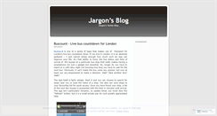 Desktop Screenshot of jargonblog.wordpress.com