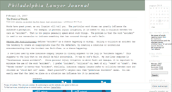Desktop Screenshot of phillylawyer.wordpress.com