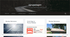 Desktop Screenshot of nirupamaprv.wordpress.com