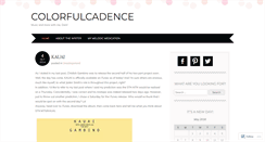 Desktop Screenshot of colorfulcadence.wordpress.com