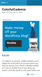 Mobile Screenshot of colorfulcadence.wordpress.com