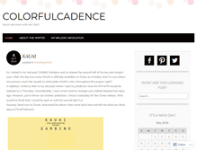 Tablet Screenshot of colorfulcadence.wordpress.com