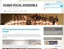 Tablet Screenshot of dubaivocalensemble.wordpress.com