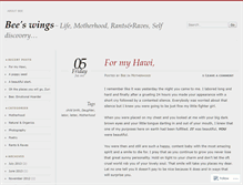 Tablet Screenshot of beeswings.wordpress.com