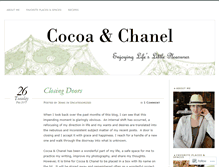 Tablet Screenshot of cocoaandchanel.wordpress.com