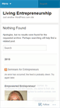 Mobile Screenshot of livingentrepreneurship.wordpress.com
