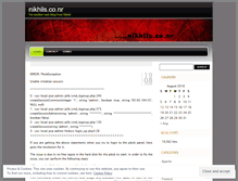 Tablet Screenshot of nikhilvarghese.wordpress.com