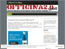 Tablet Screenshot of officina2punto0.wordpress.com