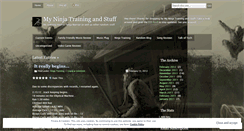 Desktop Screenshot of myninjatraining.wordpress.com